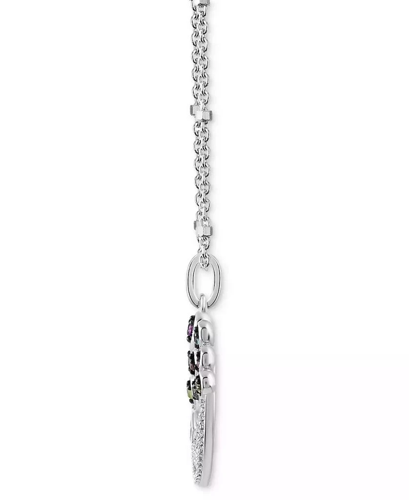 商品Wonder Fine Jewelry|Disney Multi Gemstone (1/5 ct. t.w.) & Diamond (1/20 ct. t.w.) Up House 18" Pendant Necklace in Sterling Silver,价格¥2834,第3张图片详细描述