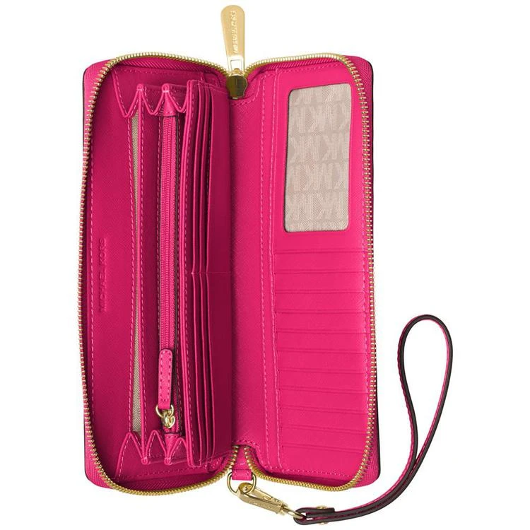 商品Michael Kors|MICHAEL Michael Kors Jet Set Travel Continental Wallet 十字纹钱包,价格¥496,第2张图片详细描述