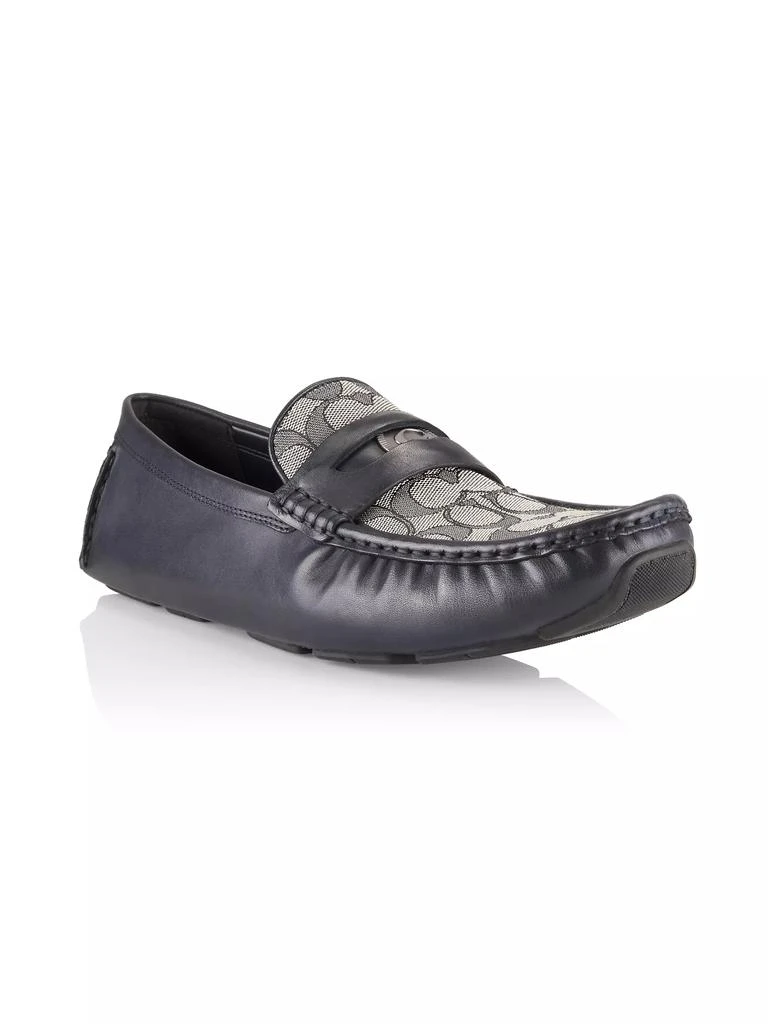 商品Coach|C Coin Leather Loafers,价格¥840,第2张图片详细描述