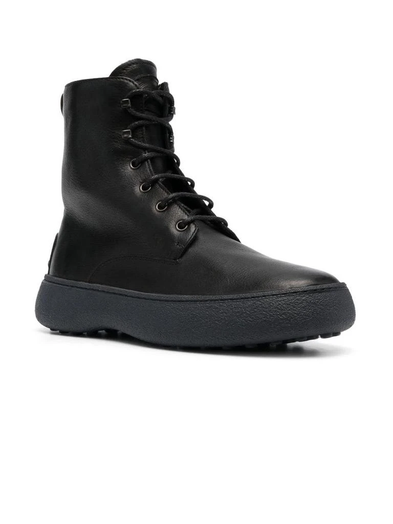 商品Tod's|Black Leather Lace-up Ankle Boot,价格¥4902,第2张图片详细描述
