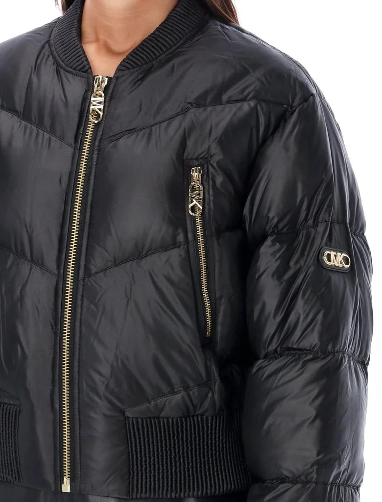 商品Michael Kors|Michael Michael Kors Satin Quilted Bomber Jacket,价格¥1838,第3张图片详细描述