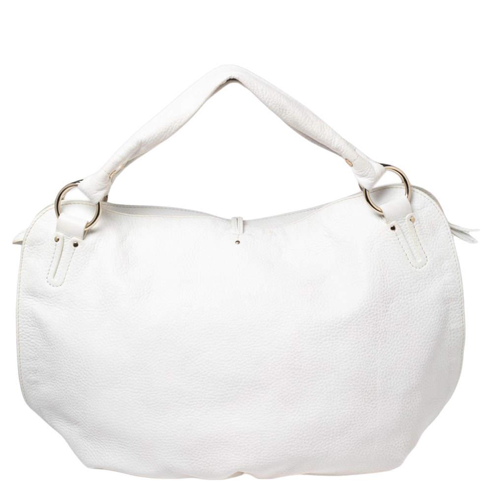 商品[二手商品] Celine|Celine White Leather Large Bittersweet Hobo,价格¥1254,第6张图片详细描述