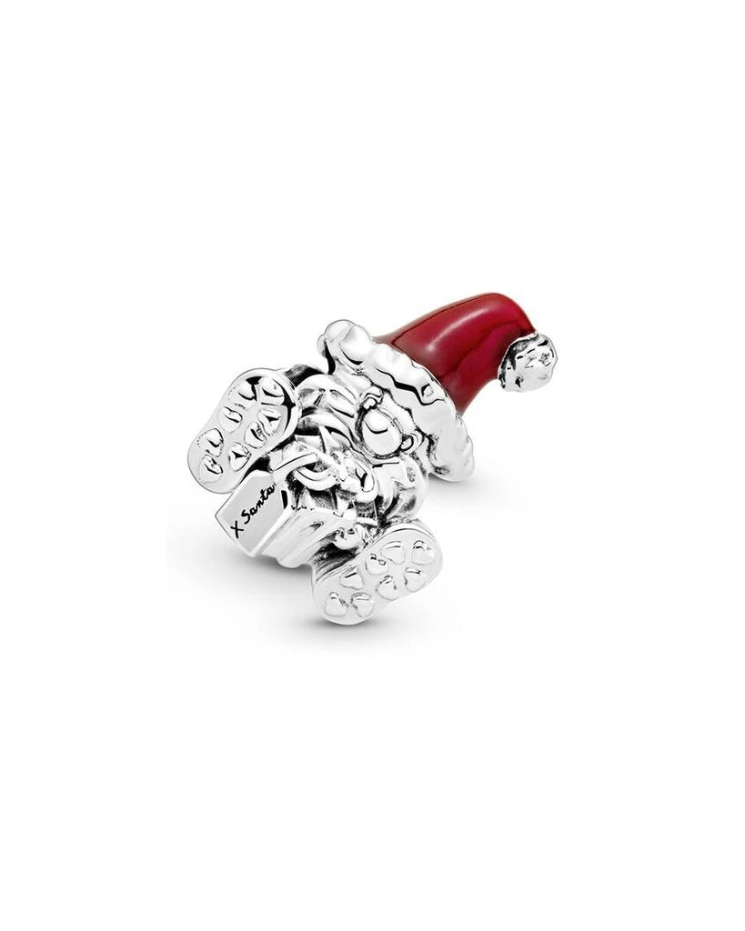 商品PANDORA|Pandora Silver Enamel Seated Santa Claus & Present Charm,价格¥184,第1张图片