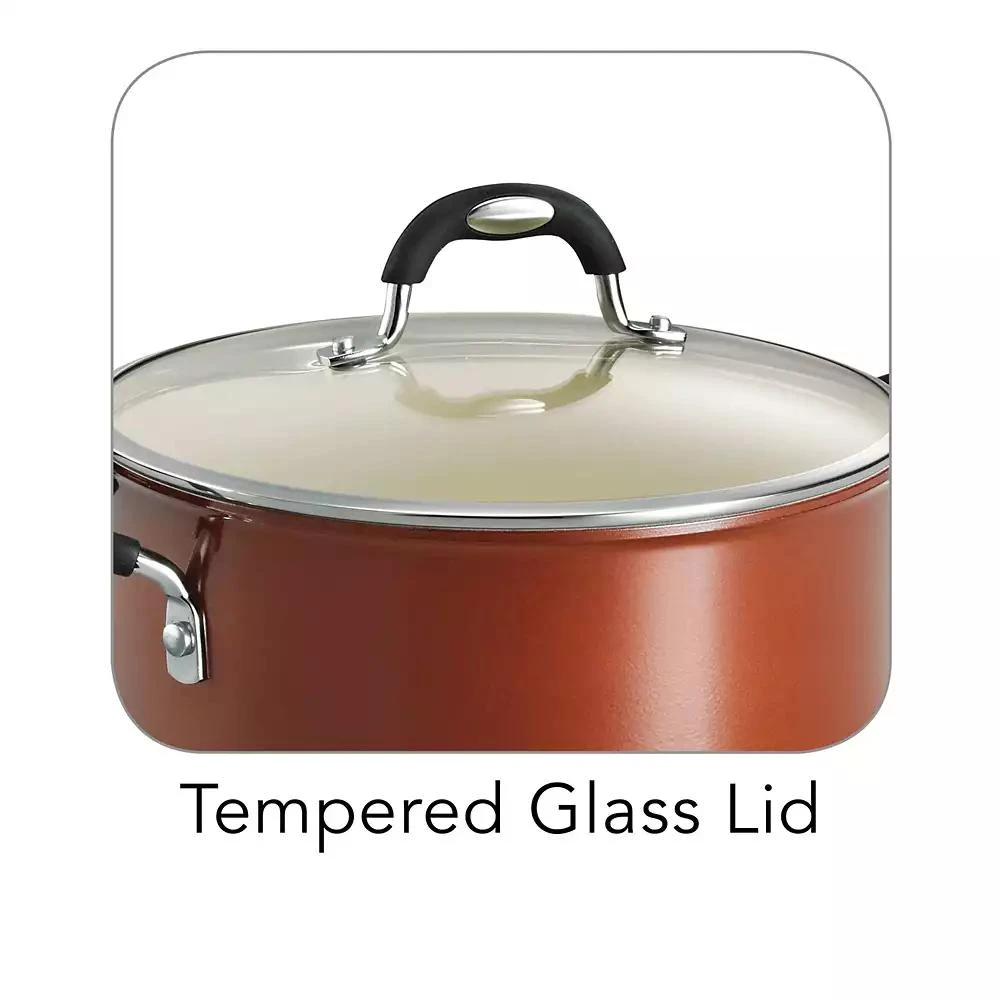 商品Tramontina|Style Ceramica Metallic Copper 5 Qt Covered Dutch Oven,价格¥371,第3张图片详细描述