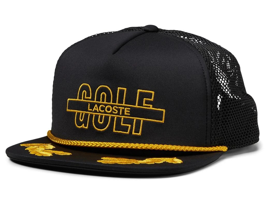 商品Lacoste|Trucker Golf Cap w/ Gold Embroideries and Twisted Cord,价格¥595,第1张图片