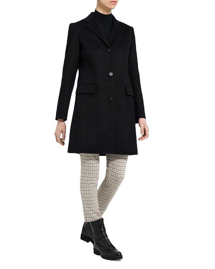 商品Theory|Single Breasted Wool & Cashmere Blend Coat,价格¥3918,第5张图片详细描述
