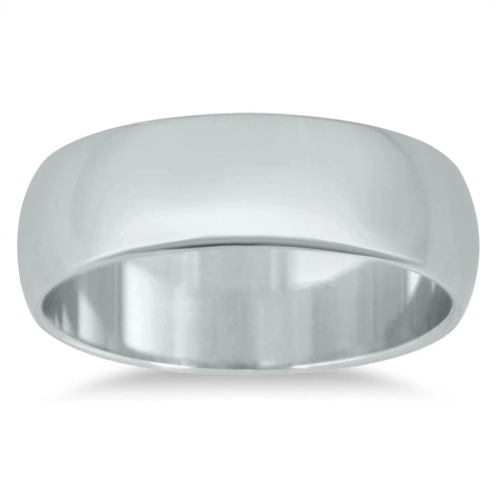 商品SSELECTS|6Mm Domed Comfort Fit Wedding Band In 14K White Gold,价格¥5399,第1张图片