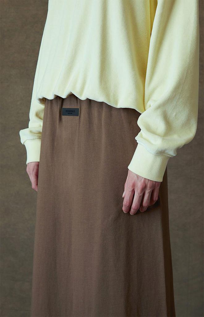 Women's Wood Midi Skirt商品第5张图片规格展示