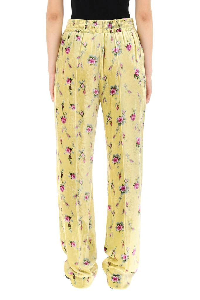 商品RED Valentino|Red valentino sweet roses print velvet trousers,价格¥2067,第3张图片详细描述