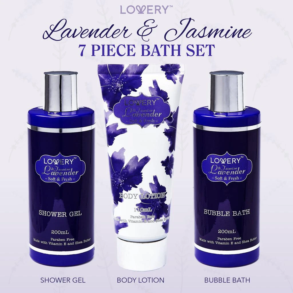 商品Lovery|Lavender Jasmine Self Care Spa Kit 7-Piece Set,价格¥259,第2张图片详细描述