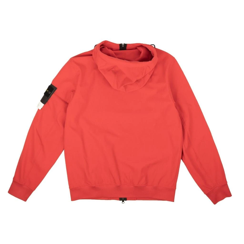 商品Stone Island|Red Polyester Soft Shell Tech Light Jacket,价格¥2995,第1张图片
