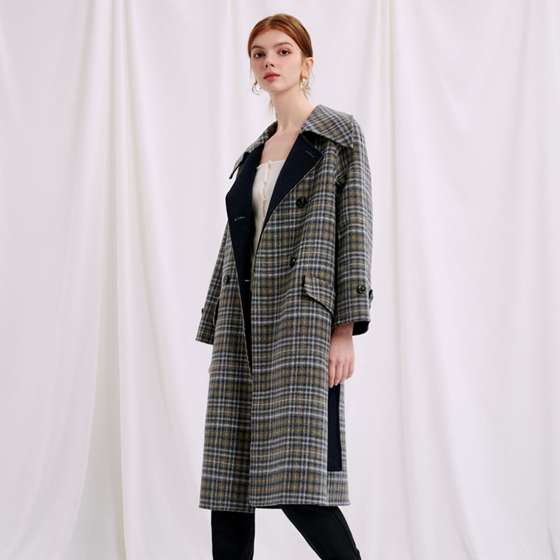 Enola Wool Coat - Plaid | Enola羊毛大衣 - 格纹商品第3张图片规格展示