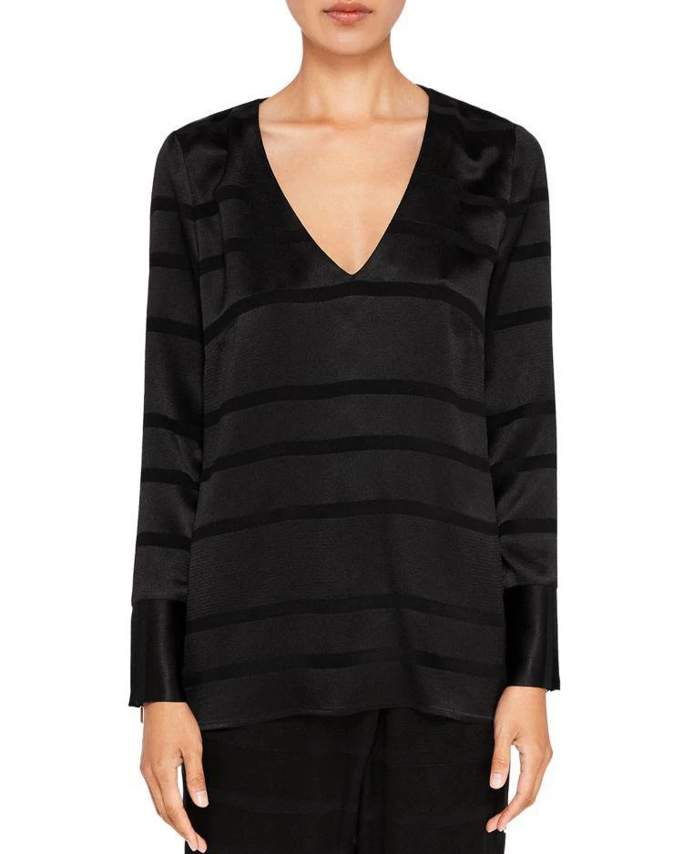 商品Ted Baker London|Ted Says Relax Genina Stripe V-Neck Top,价格¥1015,第1张图片