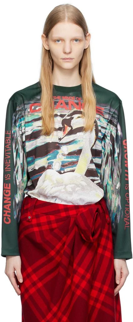 商品Burberry|Multicolor Swan Sweatshirt,价格¥7485,第1张图片