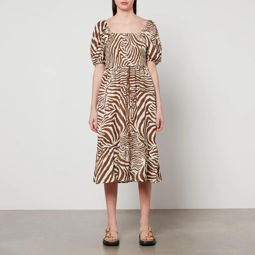 商品Barbour|Barbour X House of Hackney Martello Zebra-Print Lyocell Dress,价格¥231,第1张图片
