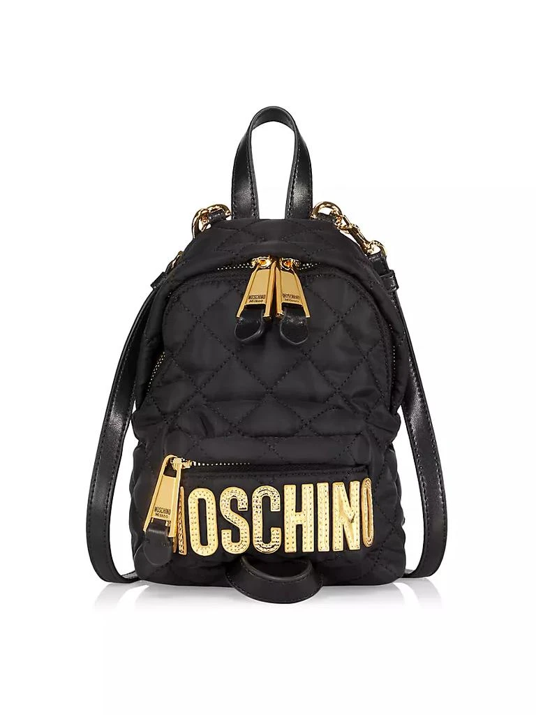 商品Moschino|Logo Quilted Nylon Backpack,价格¥4393,第1张图片