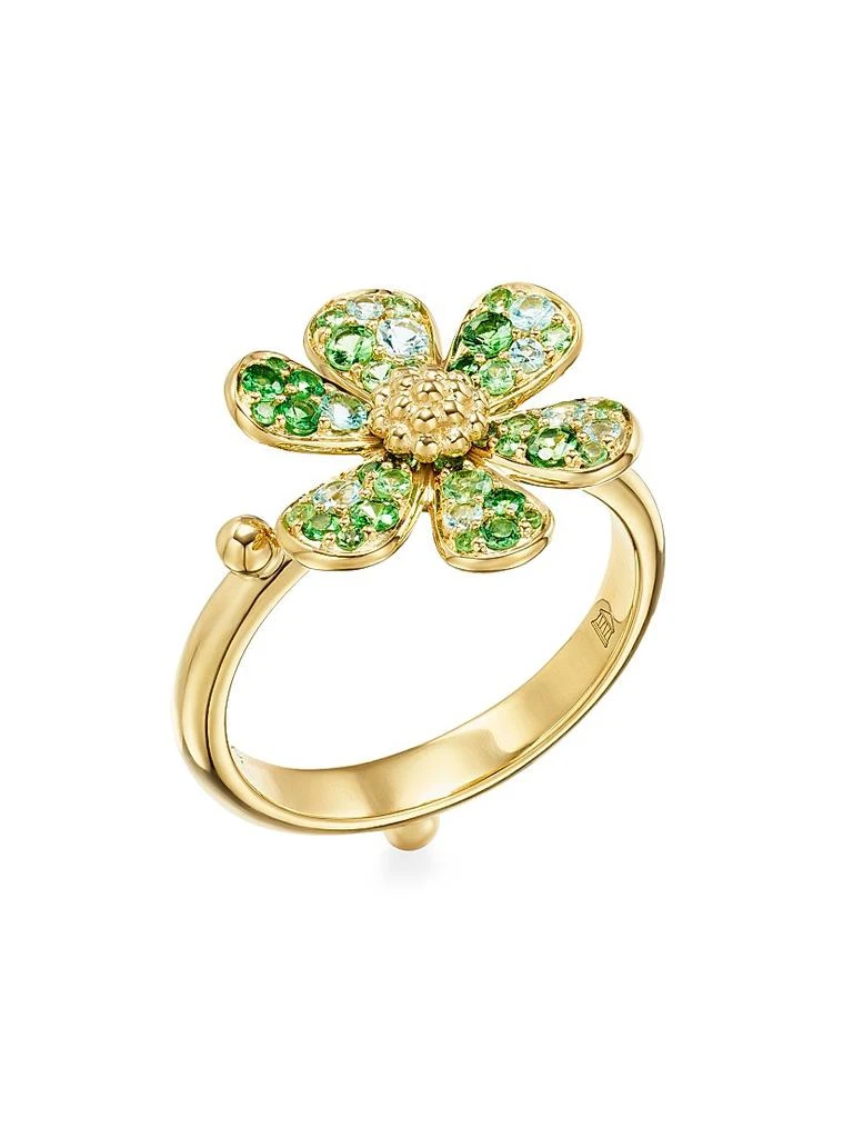 商品Temple St. Clair|Florence86 18K Yellow Gold & Multi-Gemstone Flower Ring,价格¥48065,第1张图片