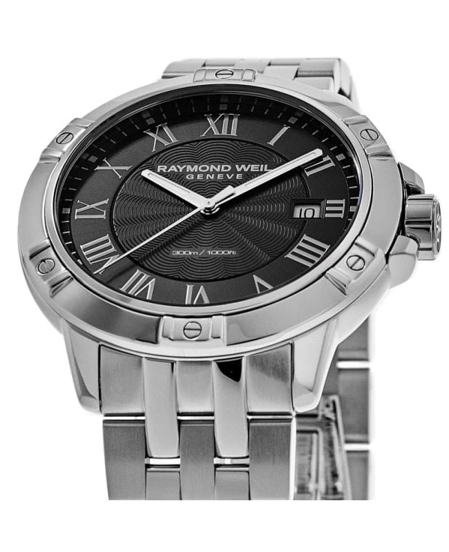 商品Raymond Weil|Raymond Weil Tango Black Dial Stainless Steel Men's Watch 8160-ST-00208,价格¥6507,第2张图片详细描述