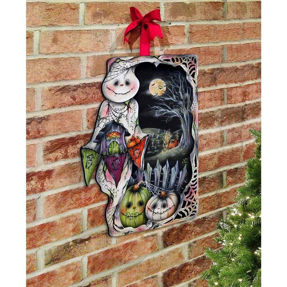 商品Designocracy|Holiday Door Decor Wall Decor Night of the Pumpkins Wooden J. Mills-Price,价格¥1099,第5张图片详细描述