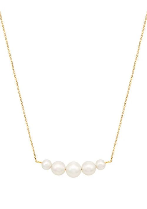 商品Belk & Co.|Co. Freshwater Pearl Necklace In 10K Yellow Gold,价格¥3395,第1张图片