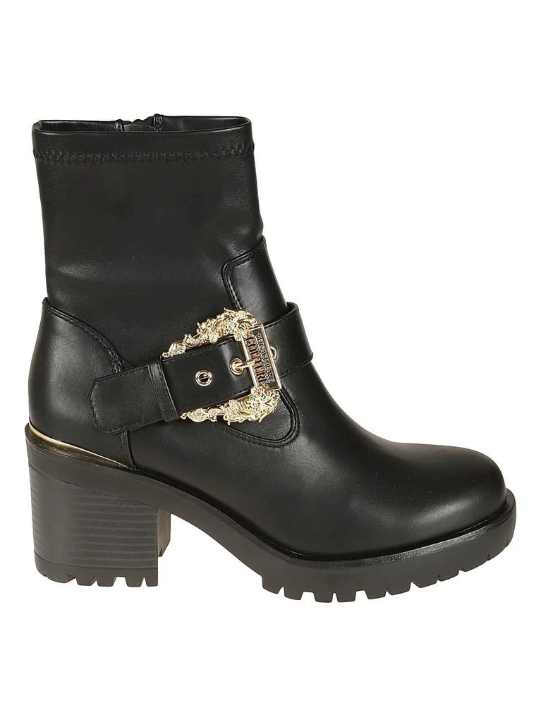 商品Versace|Versace Jeans Couture Couture Buckled Side Zip Boots,价格¥984,第1张图片
