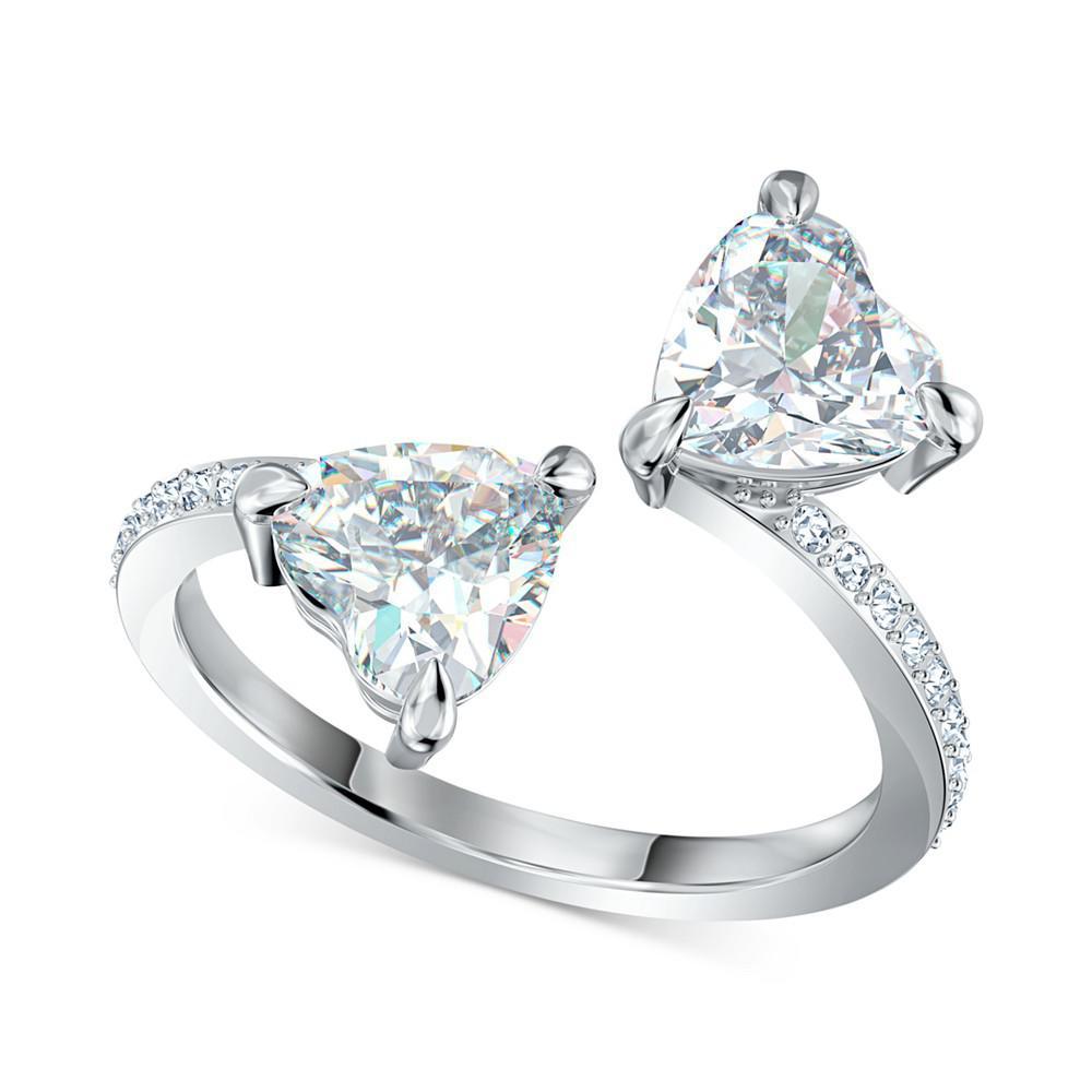 商品Swarovski|Silver-Tone Crystal Heart Ring,价格¥851,第1张图片