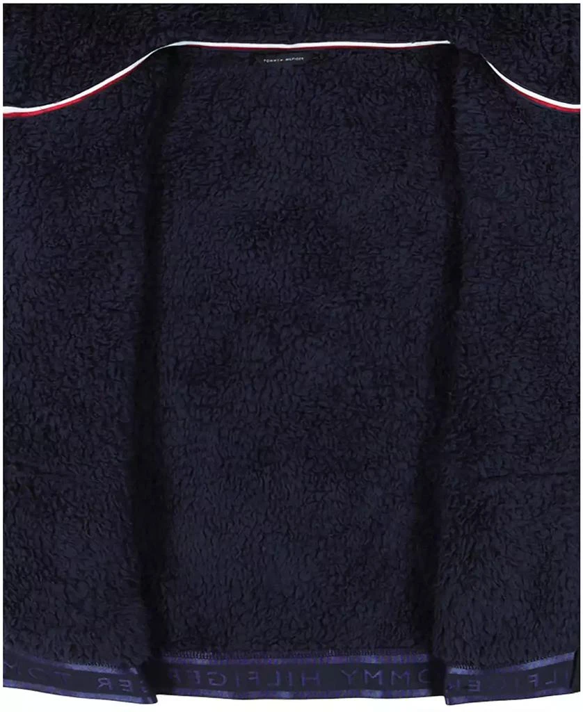 商品Tommy Hilfiger|Toddler and Little Girls Minky Zip Front Hoodie,价格¥93,第3张图片详细描述