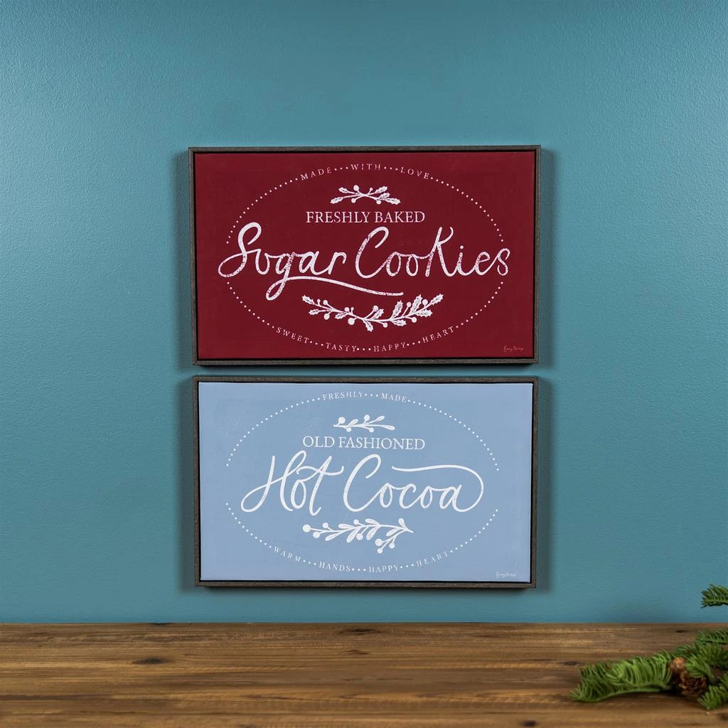 商品HouzBling|Cocoa and Cookies Frame (Set of 2) 15.5"L x 9.5"H Plastic/MDF,价格¥380,第2张图片详细描述