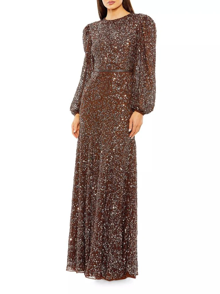 商品Mac Duggal|Embellished Bishop-Sleeve A-Line Gown,价格¥5979,第1张图片