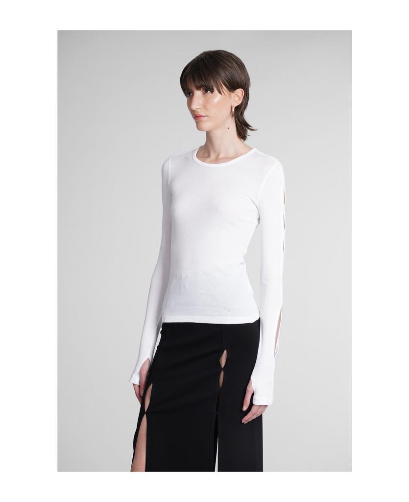商品Helmut Lang|Knitwear In White Cotton,价格¥1414,第6张图片详细描述