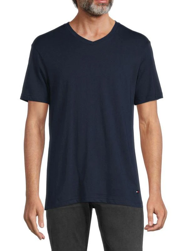 商品Tommy Hilfiger|汤米·希尔费格男士舒适棉质T恤V领  3件装 ,价格¥159,第2张图片详细描述