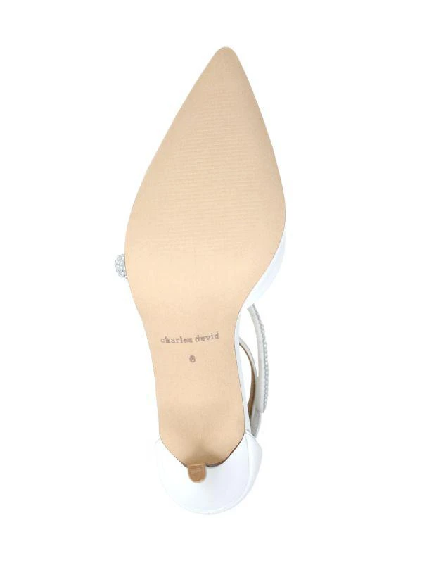 商品Charles David|Adorn Point-Toe Leather Pumps,价格¥1026,第5张图片详细描述