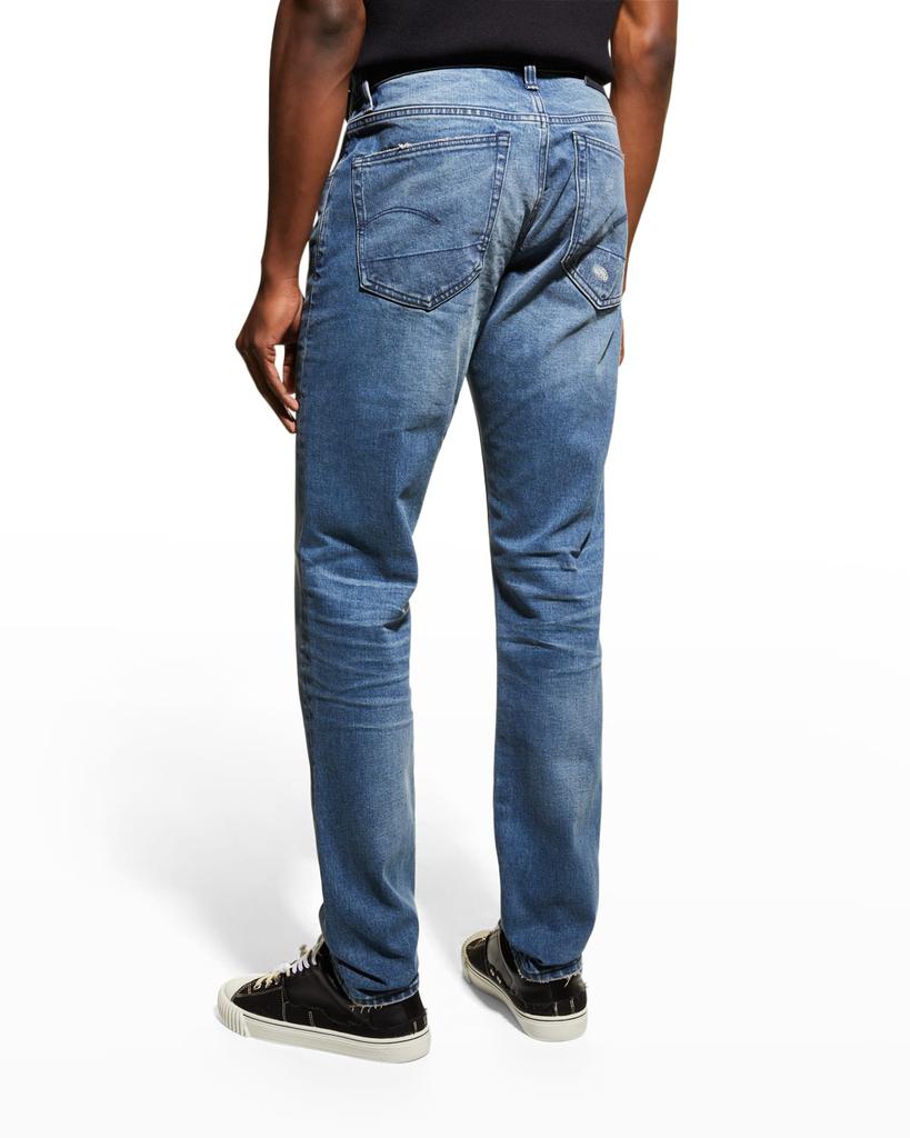 Men's 3301 Distressed Slim-Fit Jeans商品第6张图片规格展示