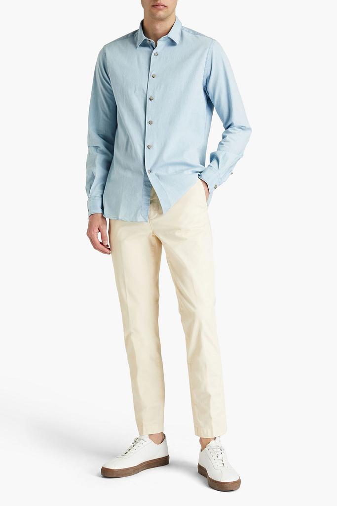 商品Peserico|Cotton-blend chambray shirt,价格¥575,第4张图片详细描述