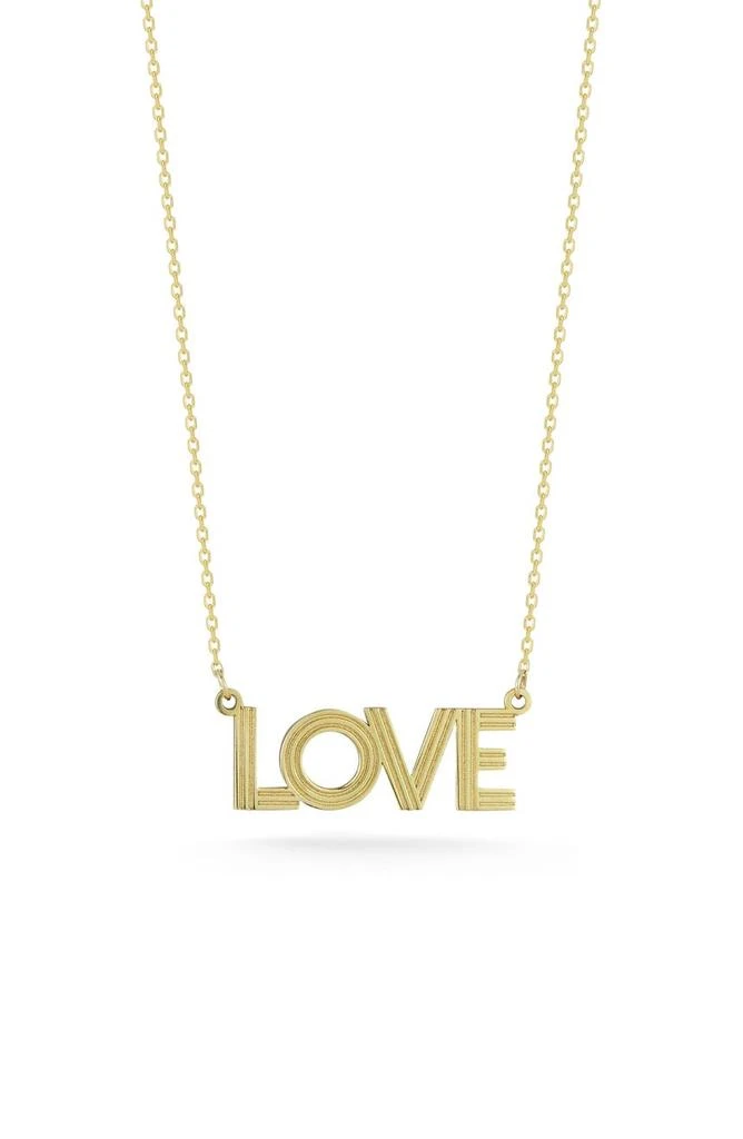 商品Ember Fine Jewelry|14K Gold 'Love' Pendant Necklace,价格¥2142,第1张图片
