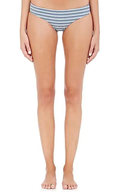 商品Onia|Lily Textured-Stripe Bikini Bottom,价格¥87,第1张图片