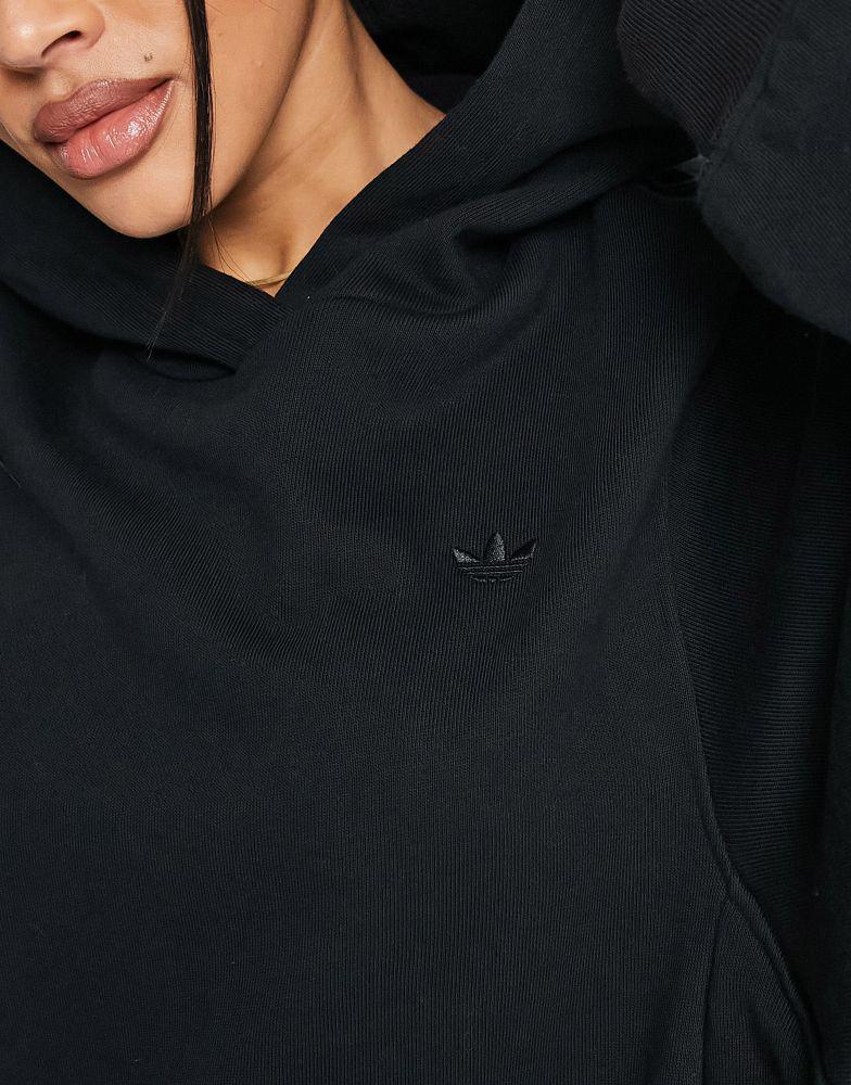 adidas Originals premium essentials oversized hoodie in black商品第3张图片规格展示