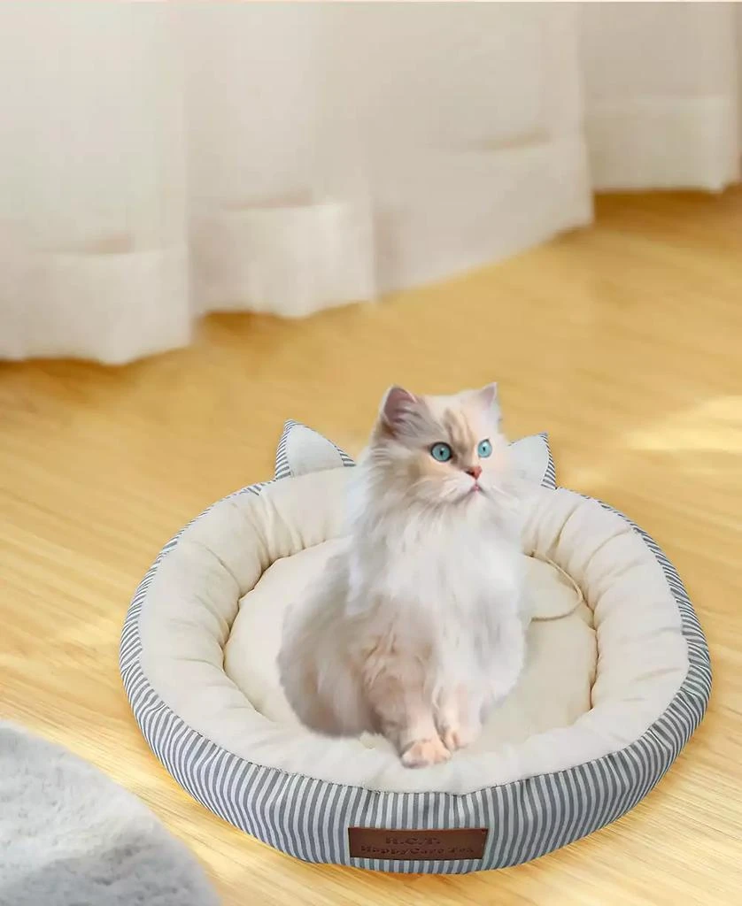 商品Macy's|Canvas Round Cat Bed with Toy Ball, Small,价格¥185,第5张图片详细描述