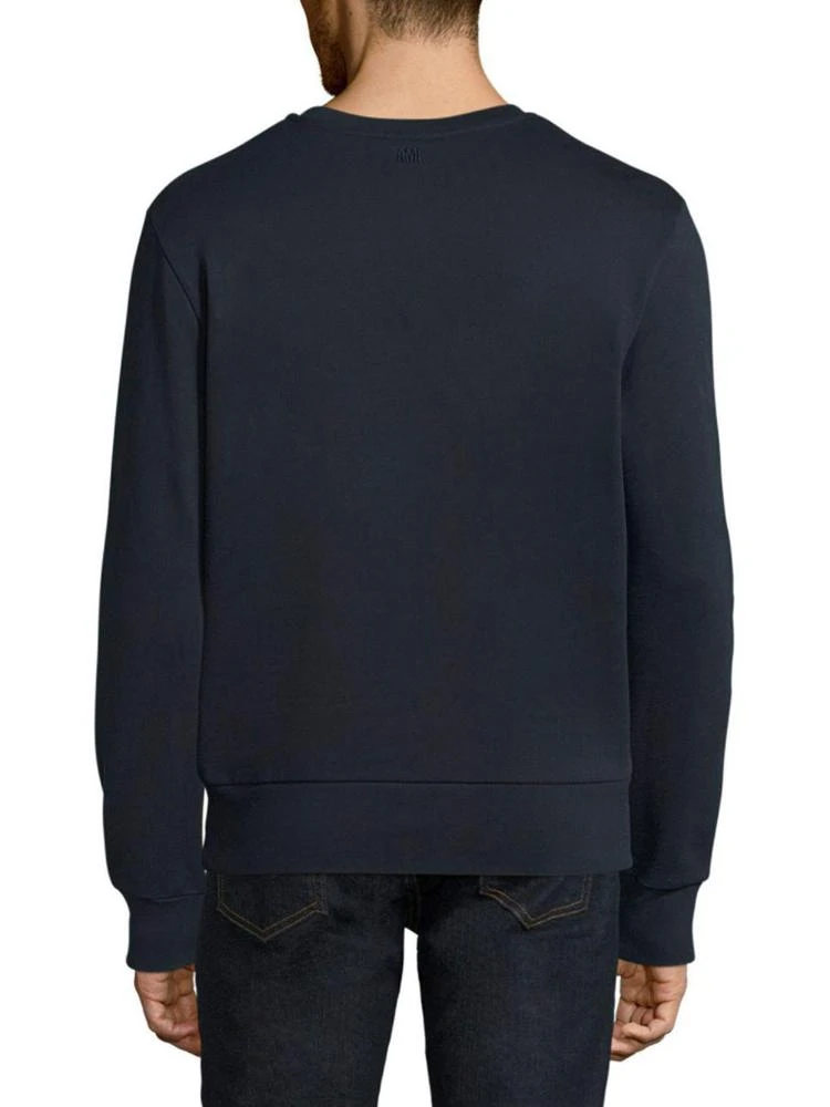商品AMI|Logo-Print Crewneck 卫衣,价格¥1893,第2张图片详细描述
