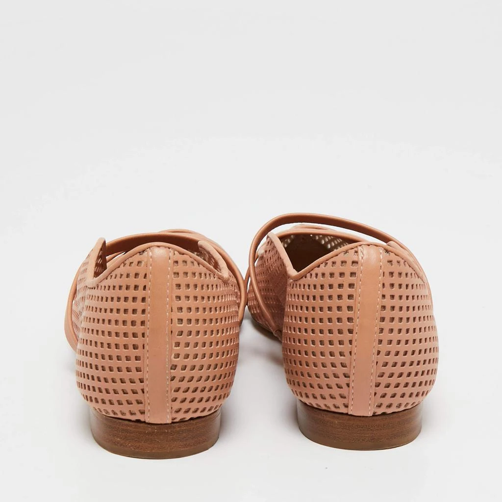 商品[二手商品] Malone Souliers|Malone Souliers Beige Perforated Leather Maureen Ballet Flats Size 36.5,价格¥905,第5张图片详��细描述