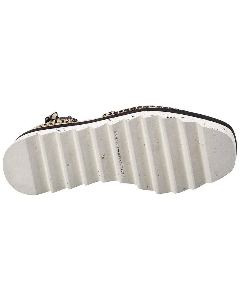 商品Stella McCartney|Stella McCartney Gaia Logo Strap Canvas Platform Wedge Espadrille,价格¥3952,第4张图片详细描述