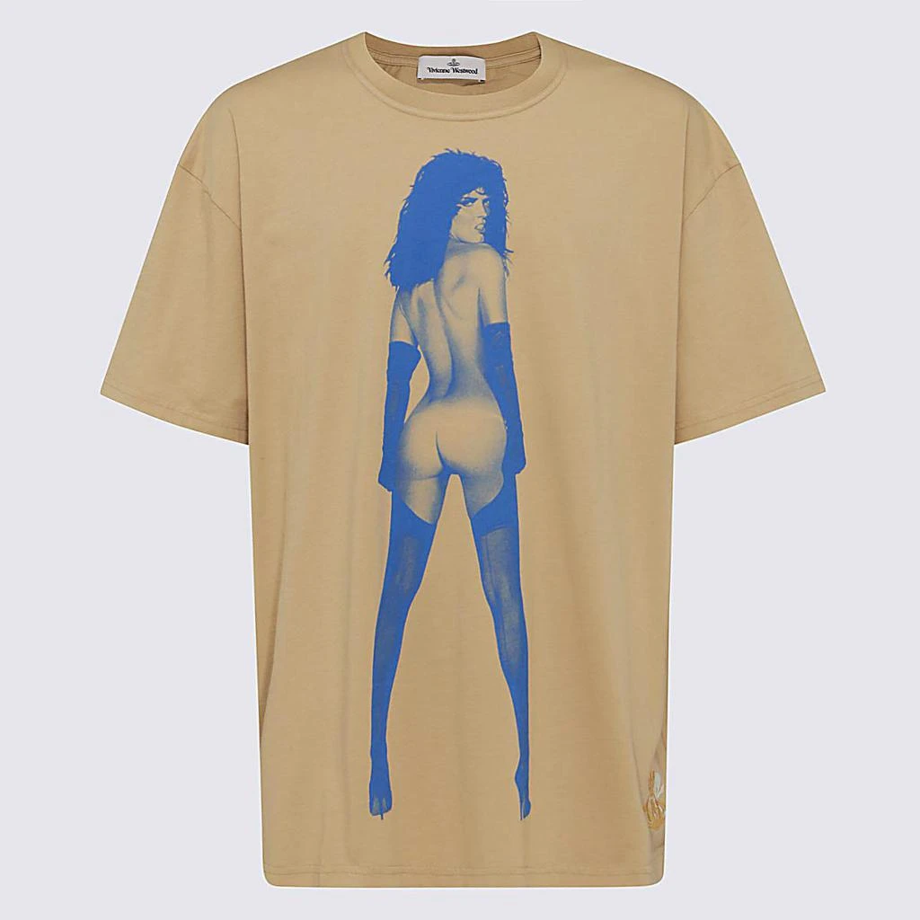 商品Vivienne Westwood|VIVIENNE WESTWOOD BEIGE COTTON T-SHIRT,价格¥1145,第1张图片