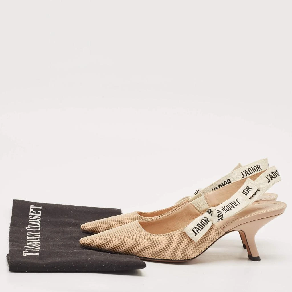 Dior Beige Canvas J'Adior Slingback Pumps Size 36 商品