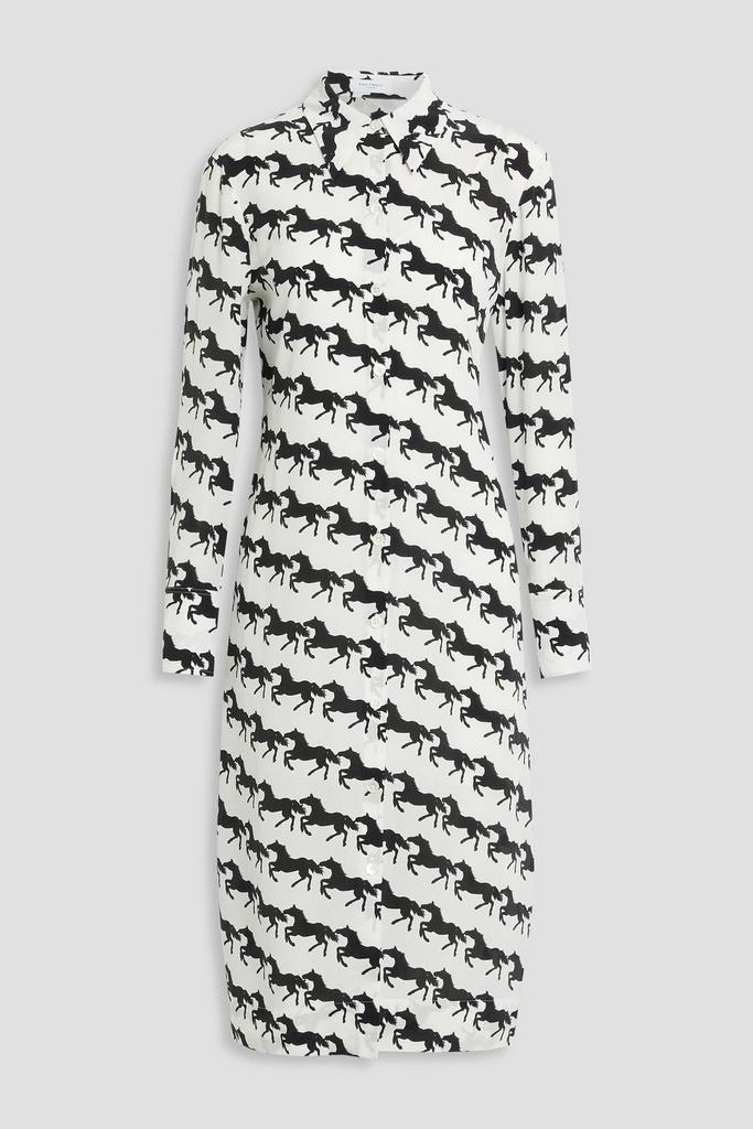 商品Equipment|Antoine printed silk crepe de chine midi shirt dress,价格¥1618,第5张图片详细描述