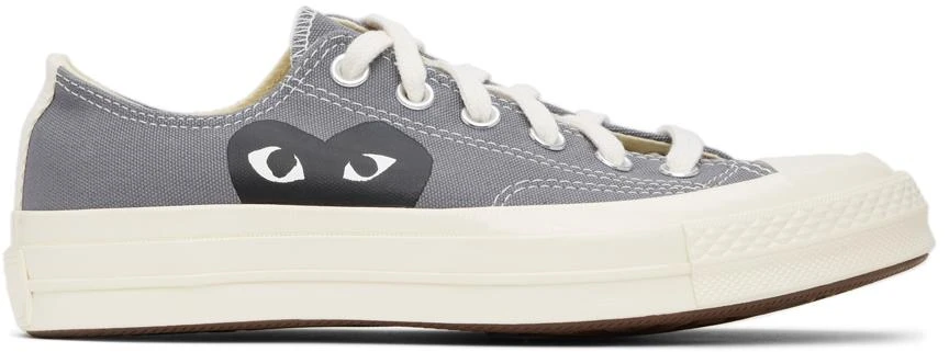 商品Comme des Garcons|Grey Converse Edition Half Heart Chuck 70 Low Sneakers,价格¥1204,第1张图片