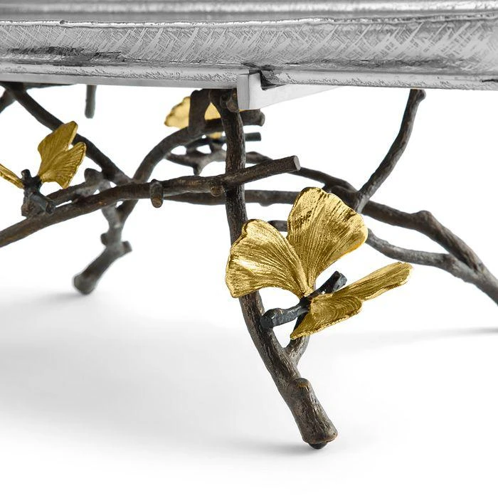 商品Michael Aram|Butterfly Ginkgo Footed Centerpiece Tray,价格¥4485,第4张图片详细描述