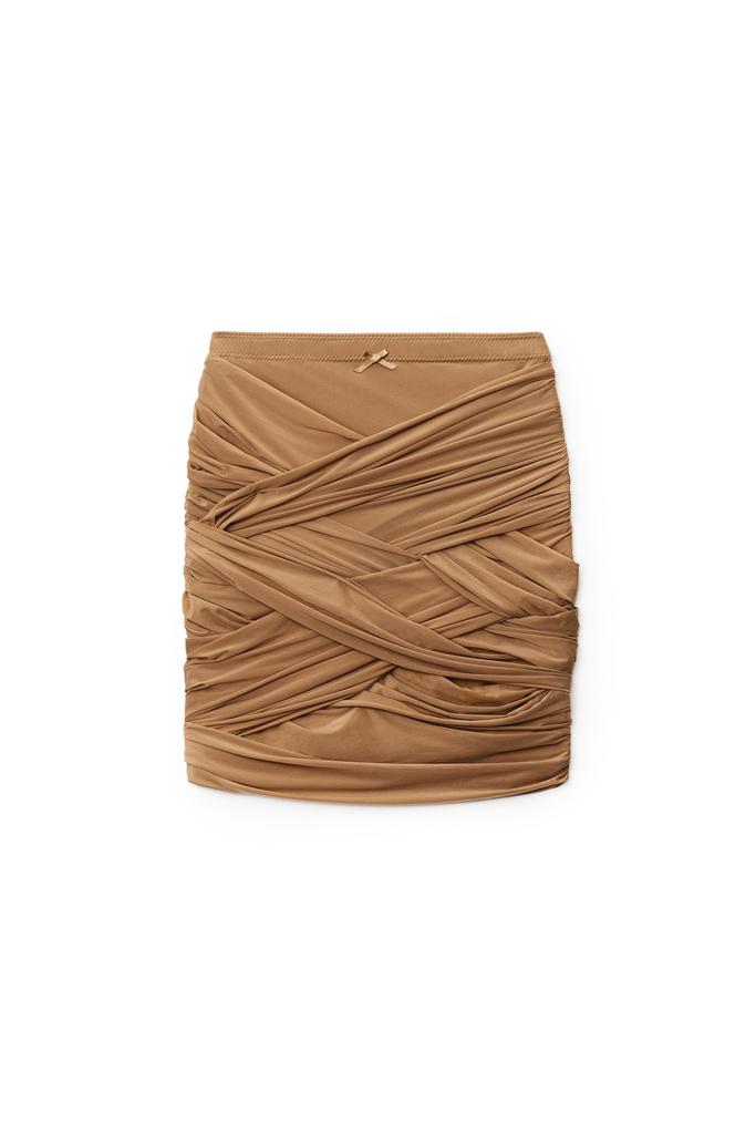 RUCHED MINI SKIRT IN HOSIERY JERSEY商品第1张图片规格展示