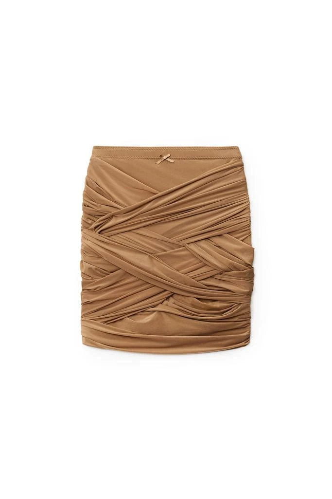 商品Alexander Wang|RUCHED MINI SKIRT IN HOSIERY JERSEY,价格¥1816,第1张图片