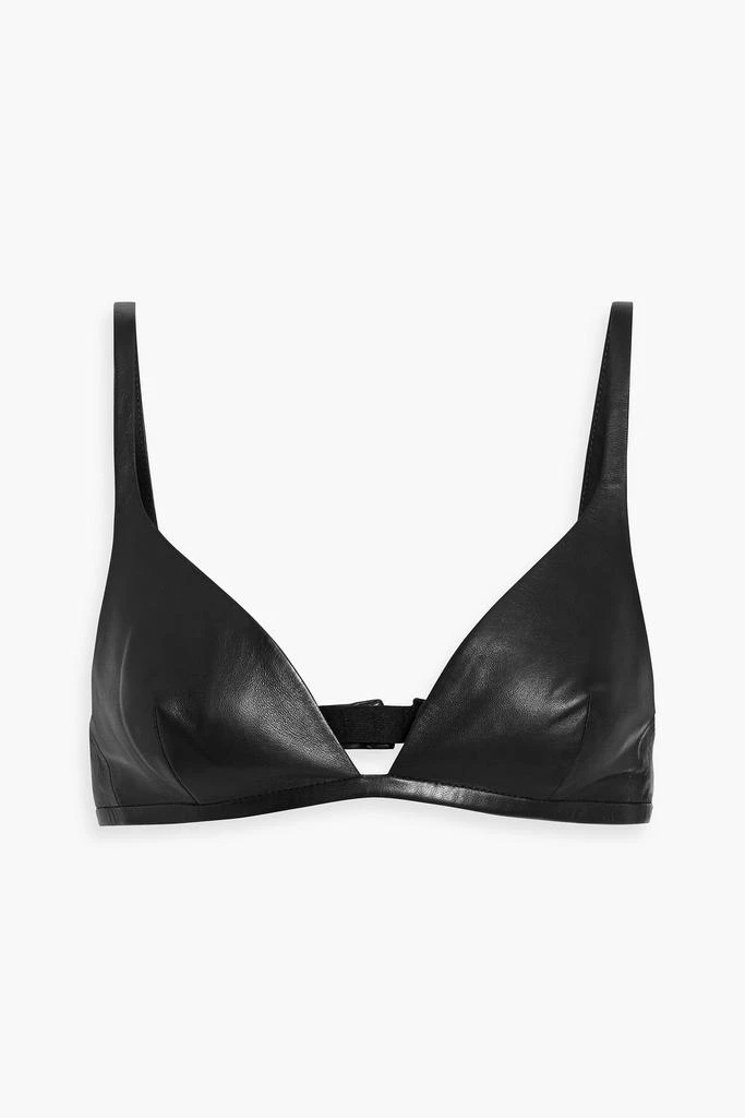 商品Gabriela Hearst|Hay leather bra top,价格¥1925,第1张图片