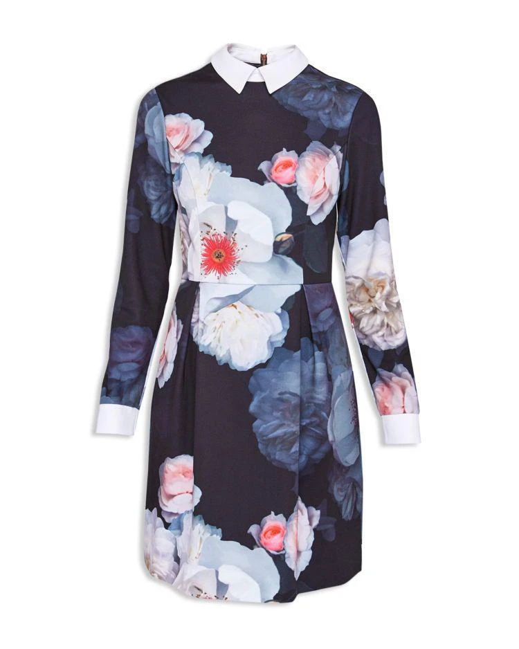 商品Ted Baker London|Ted Baker Kaleesa Chelsea Flower Collared Dress,价格¥1170,第5张图片详细描述